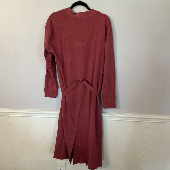 Free People Intimately Womens Long Sleeve Wrap Duster Cardigan in Wine Sz M NWT - Picture 7 of 8
